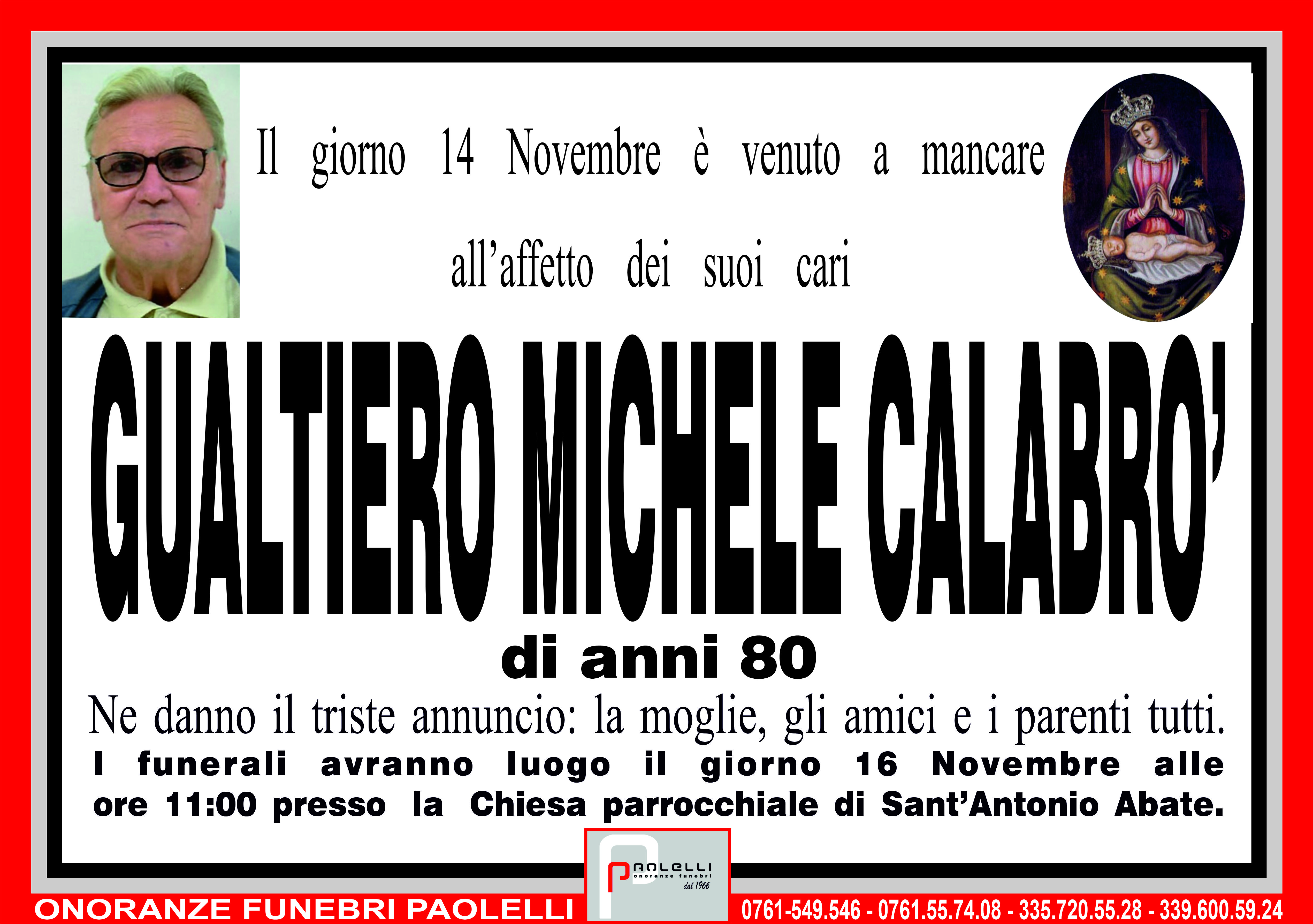 Gualtiero Michele Calabr Onoranze Funebri Paolelli